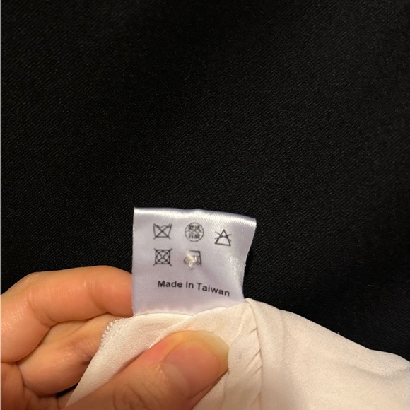 CREPE WOOL TOP with frills - Picture 4 of 4